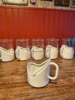 Retro Vintage jaren 70 thee bekers glazen space age plastic, Verzamelen, Ophalen of Verzenden