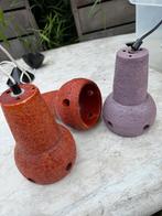✨Keramiek retro lampen 3 stuks voor maar:, Overige materialen, Gebruikt, Retro vintage mid-century, Ophalen of Verzenden