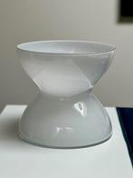 Wit glazen vaas IKEA Diablo Anne Nilssen, Ophalen of Verzenden, Zo goed als nieuw, Rond, Glas