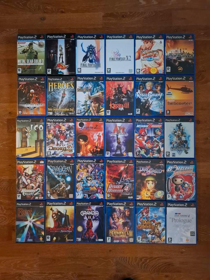 Playstation 2 games, o.a. Disgaea 2, Megaman, Rez, MSG, Spelcomputers en Games, Games | Sony PlayStation 2, Gebruikt, Ophalen of Verzenden