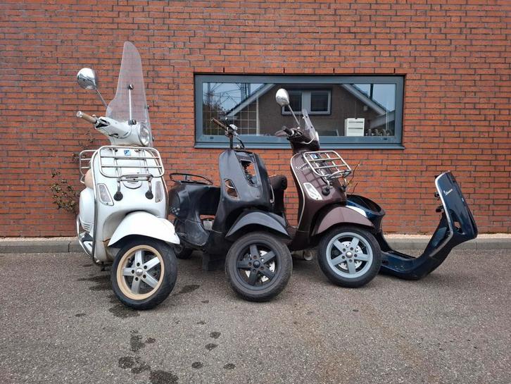 Leuke partij met vespa's!, Fietsen en Brommers, Scooters | Overige merken, Zo goed als nieuw, Benzine, Ophalen