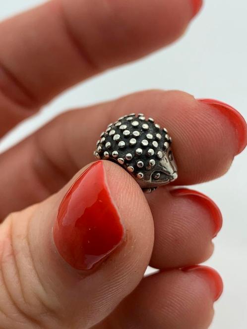 V801 Pandora zilveren bedel egel, Sieraden, Tassen en Uiterlijk, Bedels, Pandora, Zilver, 1 bedel, Ophalen of Verzenden