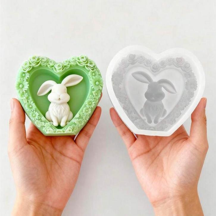 Niewe mal konijn in hart nr1, Huis en Inrichting, Woonaccessoires | Kandelaars en Kaarsen, Nieuw, Minder dan 25 cm, Overige materialen