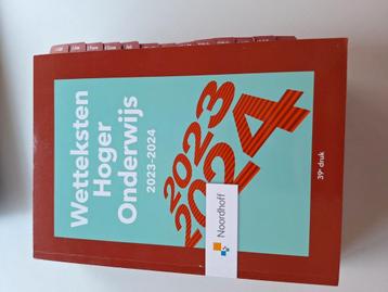 Wetteksten hoger onderwijs 2023-2024  beschikbaar voor biedingen