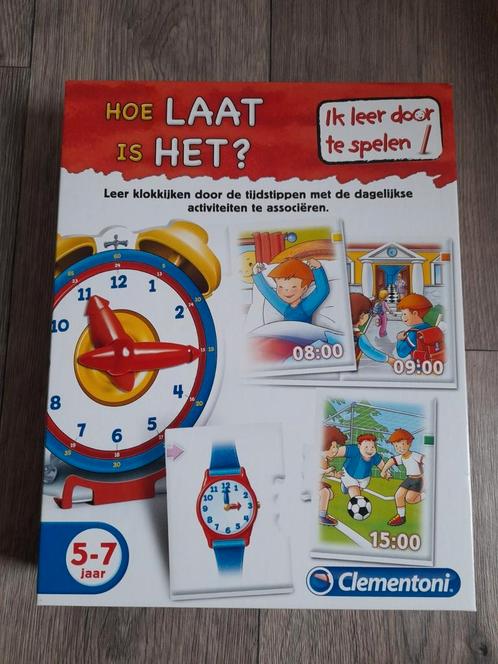 Clementoni Hoe laat is het?, Kinderen en Baby's, Speelgoed | Educatief en Creatief, Zo goed als nieuw, Ophalen of Verzenden