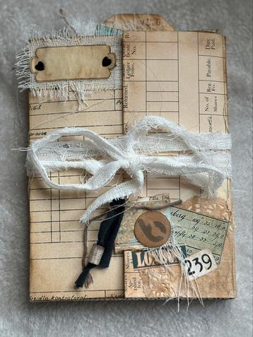 Ledger folio junk journal