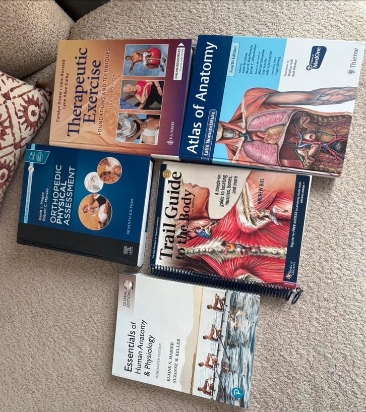 Fysiotherapie boeken Hanzehogeschool, Boeken, Schoolboeken, Zo goed als nieuw, Overige niveaus, Ophalen of Verzenden