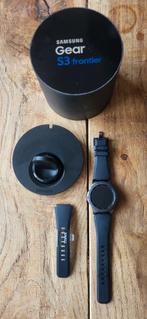 Samsung Gear S3 Frontier - Zo goed als nieuw!, Sieraden, Tassen en Uiterlijk, Smartwatches, Zwart, Ophalen of Verzenden, Zo goed als nieuw