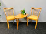 2x Vintage stoelen jaren 50/60 retro chairs mid-century, Ophalen, Hout, Gebruikt, Twee
