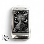 All Seeing Eye zilverbaar 100g Mystieke Symbolen Serie, Ophalen of Verzenden, Zilver