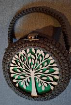 HANDTASJE MET LEVENSBOOM, Ophalen of Verzenden, Nieuw, Groen, Handtas