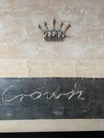 Groot Canvas schilderij ‘The Crown’, Ophalen, Zo goed als nieuw, Schilderij, 100 tot 125 cm