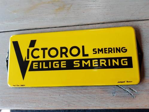 emaille bord bordje victoroil, Antiek en Kunst, Antiek | Emaille, Ophalen of Verzenden