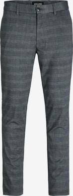 JACK & JONES Slimfit Chino 'Marco' in Grafiet, maat 28 x 32., Ophalen of Verzenden, Zo goed als nieuw, Grijs, Jack & Jones
