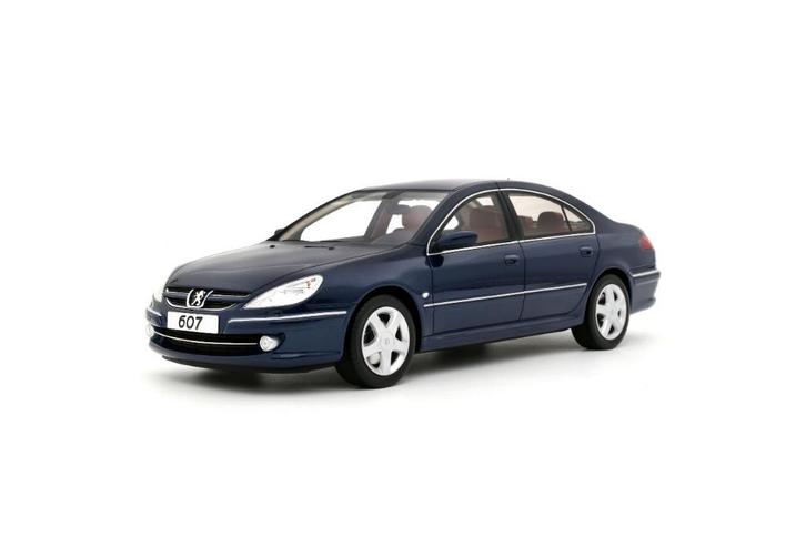 OttoMobile 1:18 Peugeot 607 3.0 V6 Phase 2 Blue Montebello, Hobby en Vrije tijd, Modelauto's | 1:18, Nieuw, Auto, OttOMobile, Ophalen of Verzenden