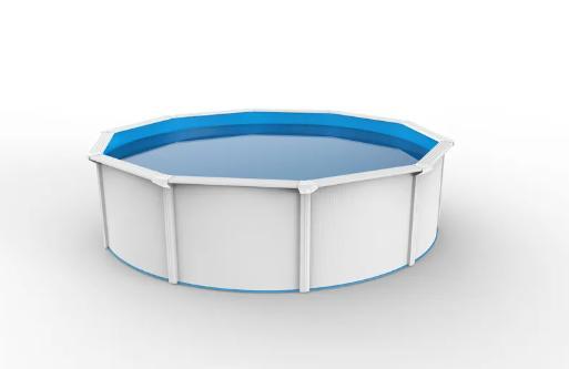 Interhiva Zwembad Bonaire – Rond Stalen Zwembad 4,60 x 1,20, Tuin en Terras, Zwembad-toebehoren, Nieuw, Overige typen, Ophalen of Verzenden