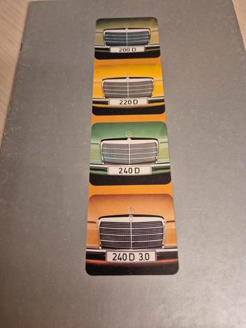 1974 dikke Nederlandse Mercedes 200 240 /8 folder nieuw type beschikbaar voor biedingen