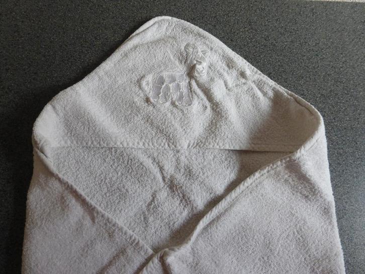 badcape leuke applicatie/omslagdoek/wikkeldoek/babycape, Kinderen en Baby's, Badjes en Verzorging, Zo goed als nieuw, Overige typen