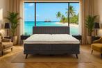 Boxspring Elektrisch 180x200 Grijs Direct leverbaar E-7196, #Boxspring#180cm#Elektrisch#Grijs#2-persoons, Ophalen of Verzenden