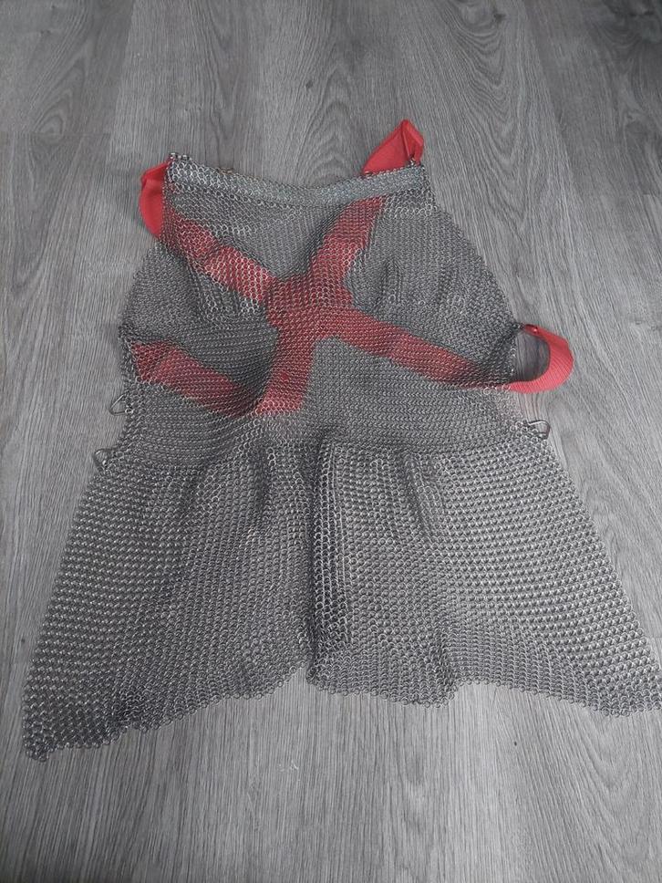 maliënkolder schort RVS " Euroflex", Huis en Inrichting, Keuken | Textiel, Zo goed als nieuw, Schort, Overige kleuren, Ophalen of Verzenden