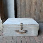 Stoere oude brocante houten kist timmermanskist *Etage3*, Gebruikt, Ophalen of Verzenden