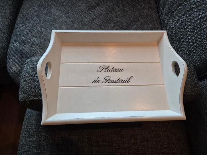 Riviera Maison Plateau de Fauteuil, Huis en Inrichting, Woonaccessoires | Dienbladen, Gebruikt, Hout, Rechthoekig, Ophalen