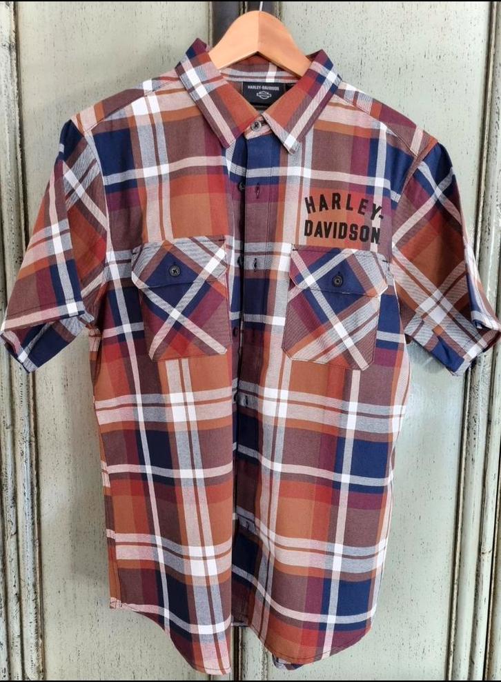 Harley Davidson kleding overhemd shirt maat Large, Kleding | Heren, Overhemden, Nieuw, Halswijdte 41/42 (L), Ophalen of Verzenden