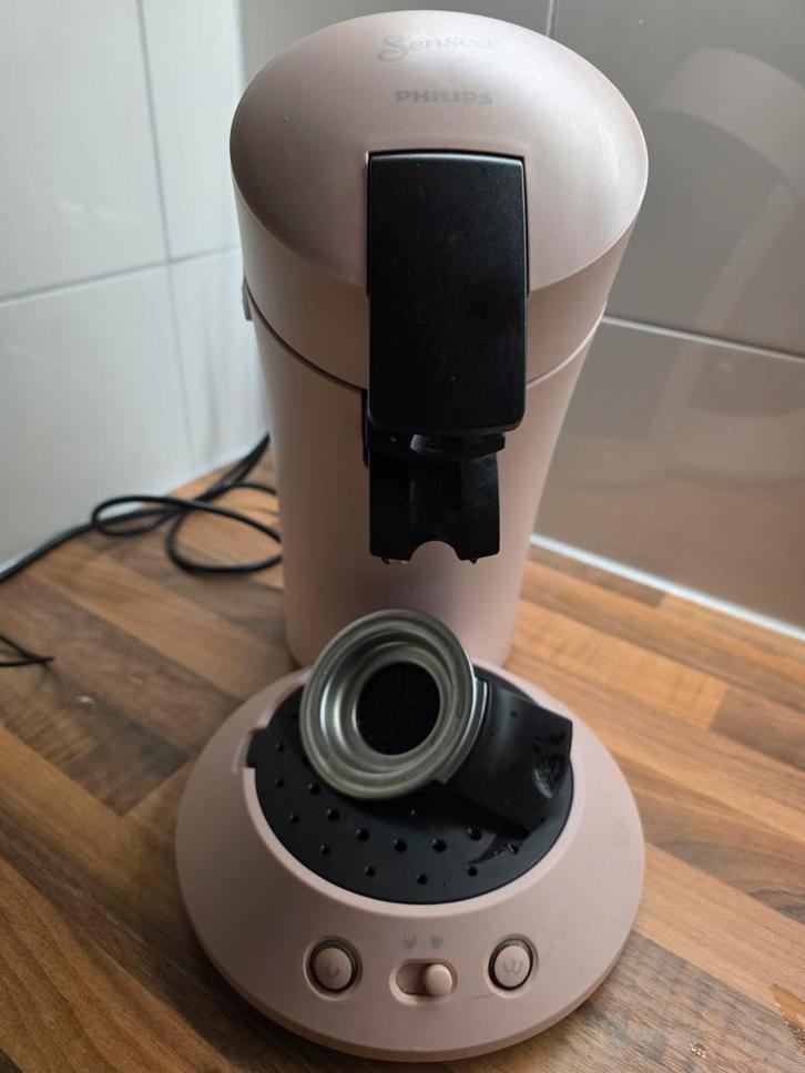 Roze senseo aparaat, Witgoed en Apparatuur, Koffiezetapparaten, Zo goed als nieuw, Koffiepads en cups, Koffiemachine, Afneembaar waterreservoir