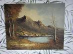 landschap schilderij, Ophalen of Verzenden