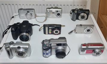 Digitale cameras Canon-Fuji-Pentax-Olympus-Benq-kodak-Casio beschikbaar voor biedingen