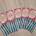 10 kaartjes 7,5x10,5cm voor school juf en bedankt, Ophalen of Verzenden