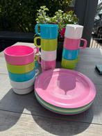Coppia camping servies melamine 20 delig, Caravans en Kamperen, Ophalen of Verzenden, Zo goed als nieuw