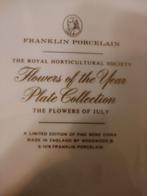 Franklin Porselein 'Flowers of July' Bord, Ophalen of Verzenden
