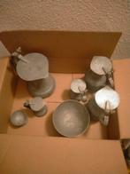 Tinnen kannen en schaal bieden, Antiek en Kunst, Antiek | Tin, Ophalen of Verzenden