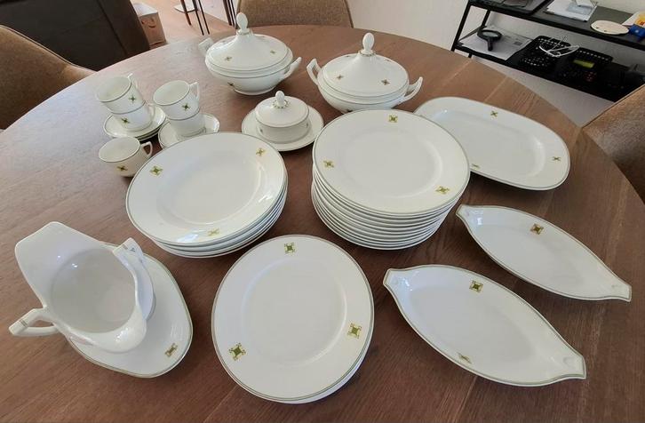 Haas & Czjzek porseleinen servies Art Nouveau, Antiek en Kunst, Antiek | Servies compleet, Ophalen
