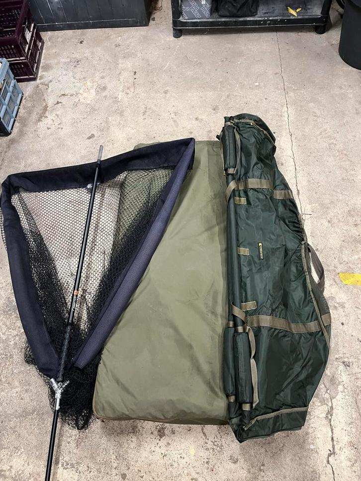 Complete Karper Set: Onthaakmat, Weegsling,  Schepnet, Watersport en Boten, Hengelsport | Karpervissen, Zo goed als nieuw, Complete set