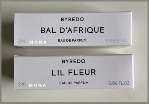 Byredo set 2 niche parfum samples proefjes testers monsters, Sieraden, Tassen en Uiterlijk, Uiterlijk | Parfum, Nieuw, Verzenden