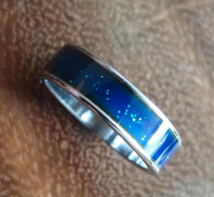 Ring 'Mood': 20 mm intense kleuren voor man/vrouw Sint/Kerst, Sieraden, Tassen en Uiterlijk, Ringen, Nieuw, Dame of Heer, 20 of groter