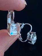 Oorbellen met Kristal, Witgoud geplated (Yolora), Sieraden, Tassen en Uiterlijk, Oorbellen, Met kristal, Hangers, Wit, Nieuw