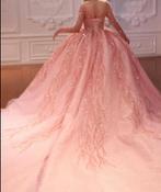 Gekleurde Trouwjurk, Ophalen, Zo goed als nieuw, Wit, Trouwjurk