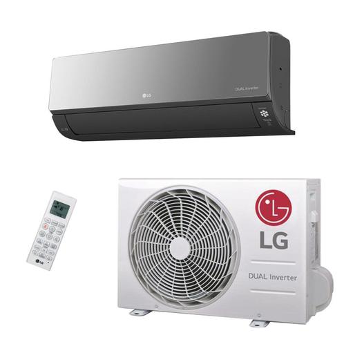 ACTIE - LG DUALCOOL AC12BK Artcool black mirror 3.5 kW WiFi, Witgoed en Apparatuur, Airco's, Nieuw, Wandairco, 100 m³ of groter