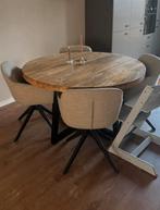 Ronde eettafel, Ophalen, Rond, Zo goed als nieuw, Metaal