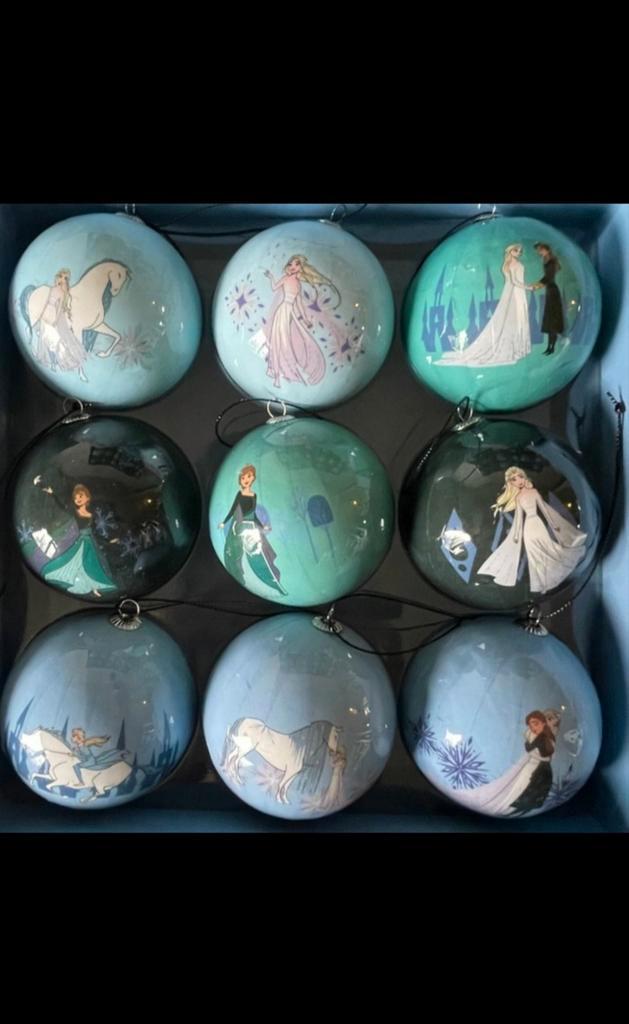 9 Disney Frozen Kerstballen/ornamenten nieuw, Verzamelen, Disney, Zo goed als nieuw, Beeldje of Figuurtje, Overige figuren, Ophalen of Verzenden