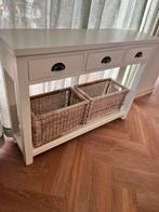 Mooie Side table gebroken wit, Huis en Inrichting, Tafels | Sidetables, Ophalen, 100 tot 150 cm, Zo goed als nieuw, 25 tot 50 cm