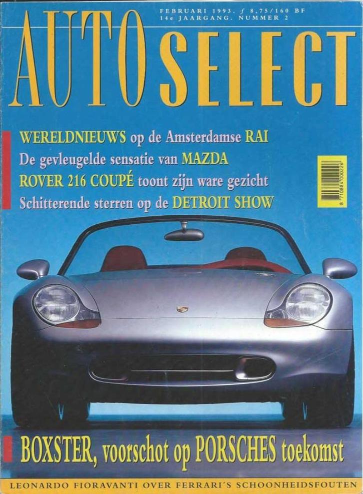 Autoselect 2 1993 : Porsche Boxster - Rover 216 Coupe - Alfa, Boeken, Auto's | Folders en Tijdschriften, Gelezen, Algemeen, Ophalen of Verzenden