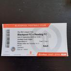 Ticket Blackpool FC - Reading FC 2023/2024., Zo goed als nieuw, Verzenden, Buitenlandse clubs