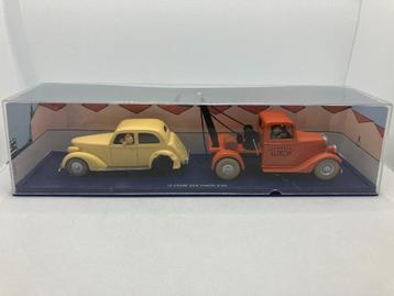 79980: Kuifje - De takelwagen + gedeukte wagen 1:43 beschikbaar voor biedingen
