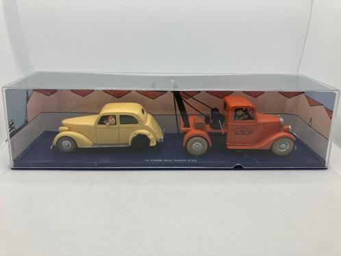 79980: Kuifje - De takelwagen + gedeukte wagen 1:43, Hobby en Vrije tijd, Modelauto's | 1:43, Zo goed als nieuw, Auto, Overige merken