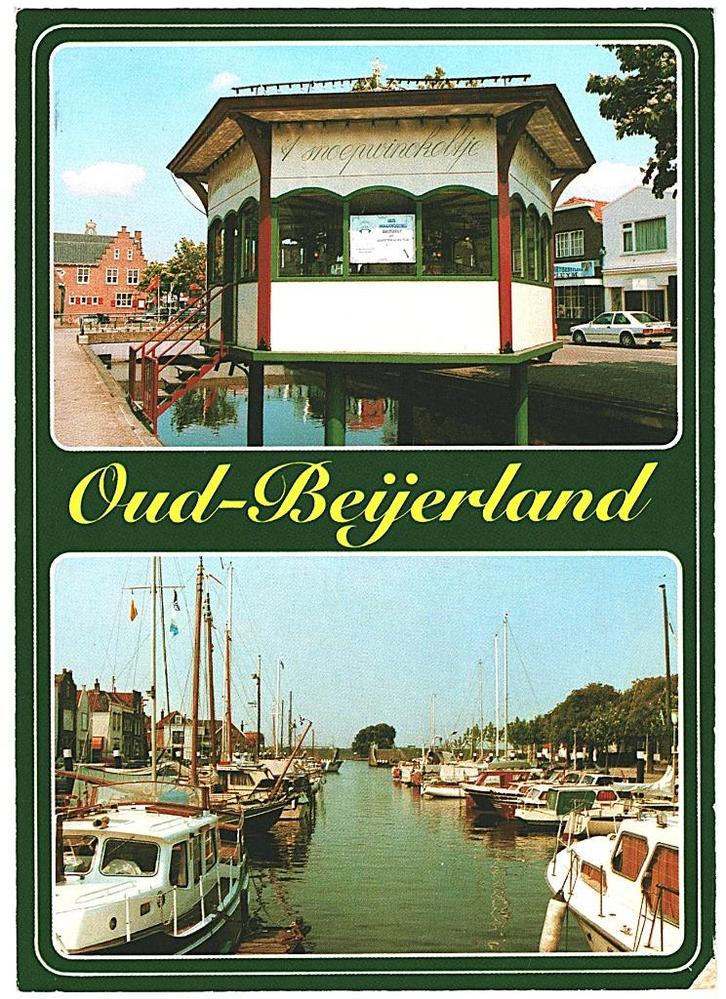 908959 Oud Beijerland ZH Gelopen met zegel, Verzamelen, Ansichtkaarten | Nederland, Gelopen, Zuid-Holland, Ophalen of Verzenden