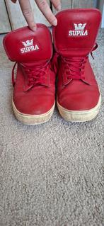 Rode Supra Hoge Sneakers Maat 45, Ophalen of Verzenden, Sneakers of Gympen, Gedragen, Overige kleuren